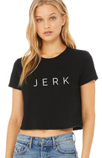 jerk women's weightlifting fitness crop tshirt