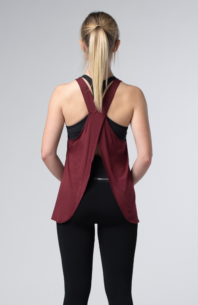 Tonic Active Viola Tank Sweat Society EThical Activewear Canada USA